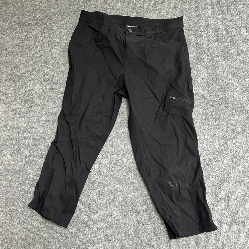 Eddie Bauer Pants Womens Size 10 Black Crop Hiking Stretch Cargo Outdoor Casual